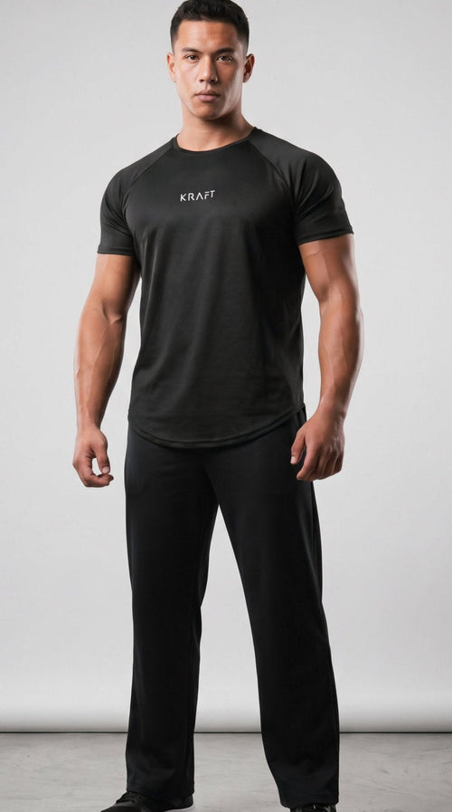 The KRAFT Aero Mesh Tee - Charcoal