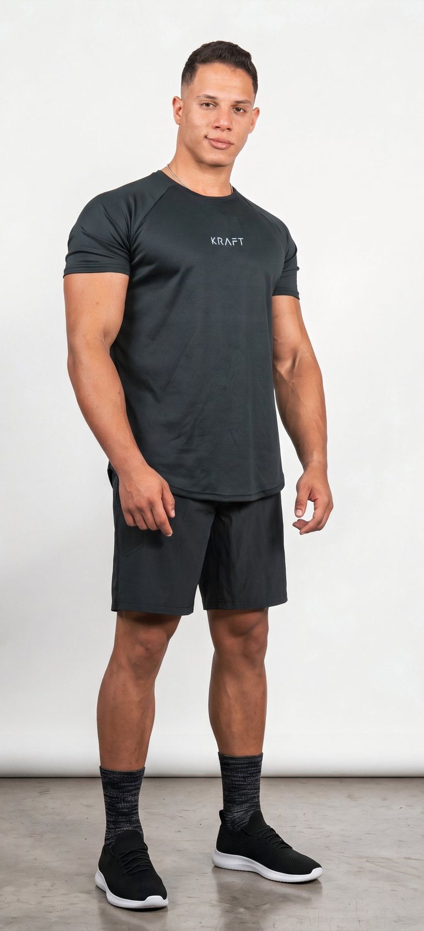 The KRAFT Aero Mesh Tee - Charcoal