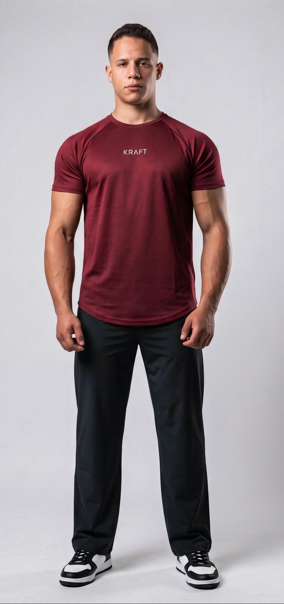 The KRAFT Aero Mesh Tee - Maroon