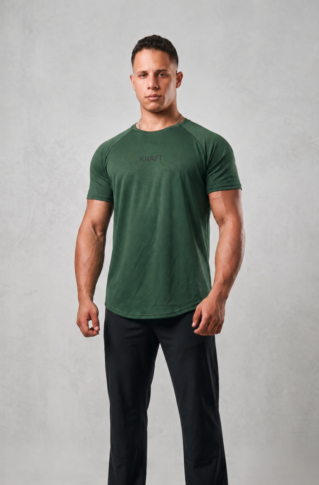 The KRAFT Aero Mesh Tee - Forest Green