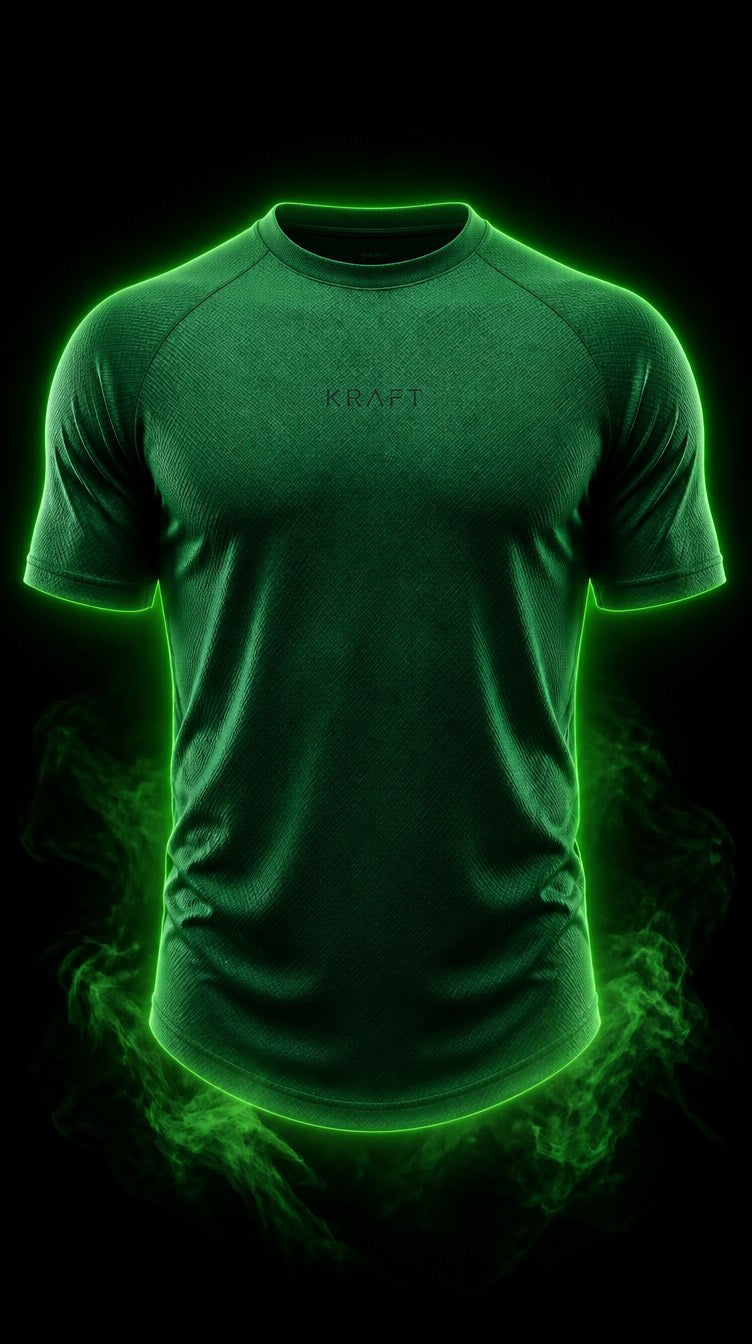 The KRAFT Aero Mesh Tee - Forest Green