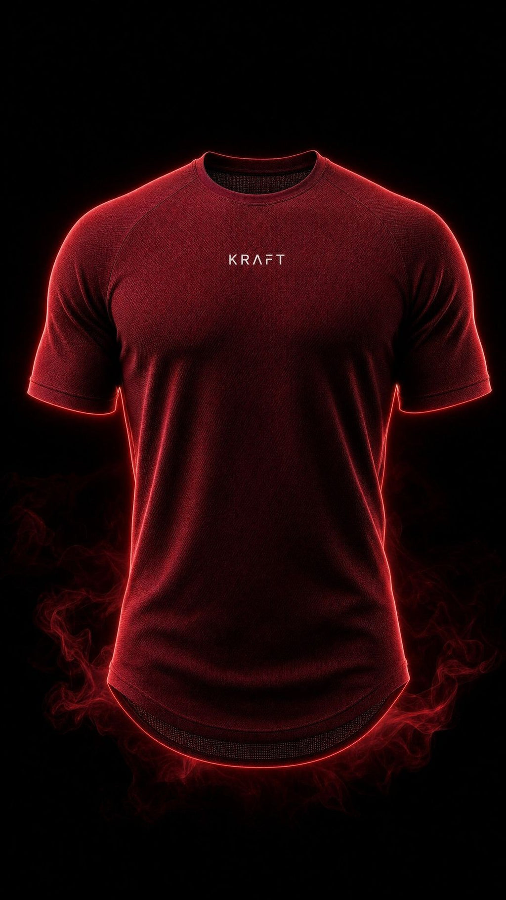 The KRAFT Aero Mesh Tee - Maroon