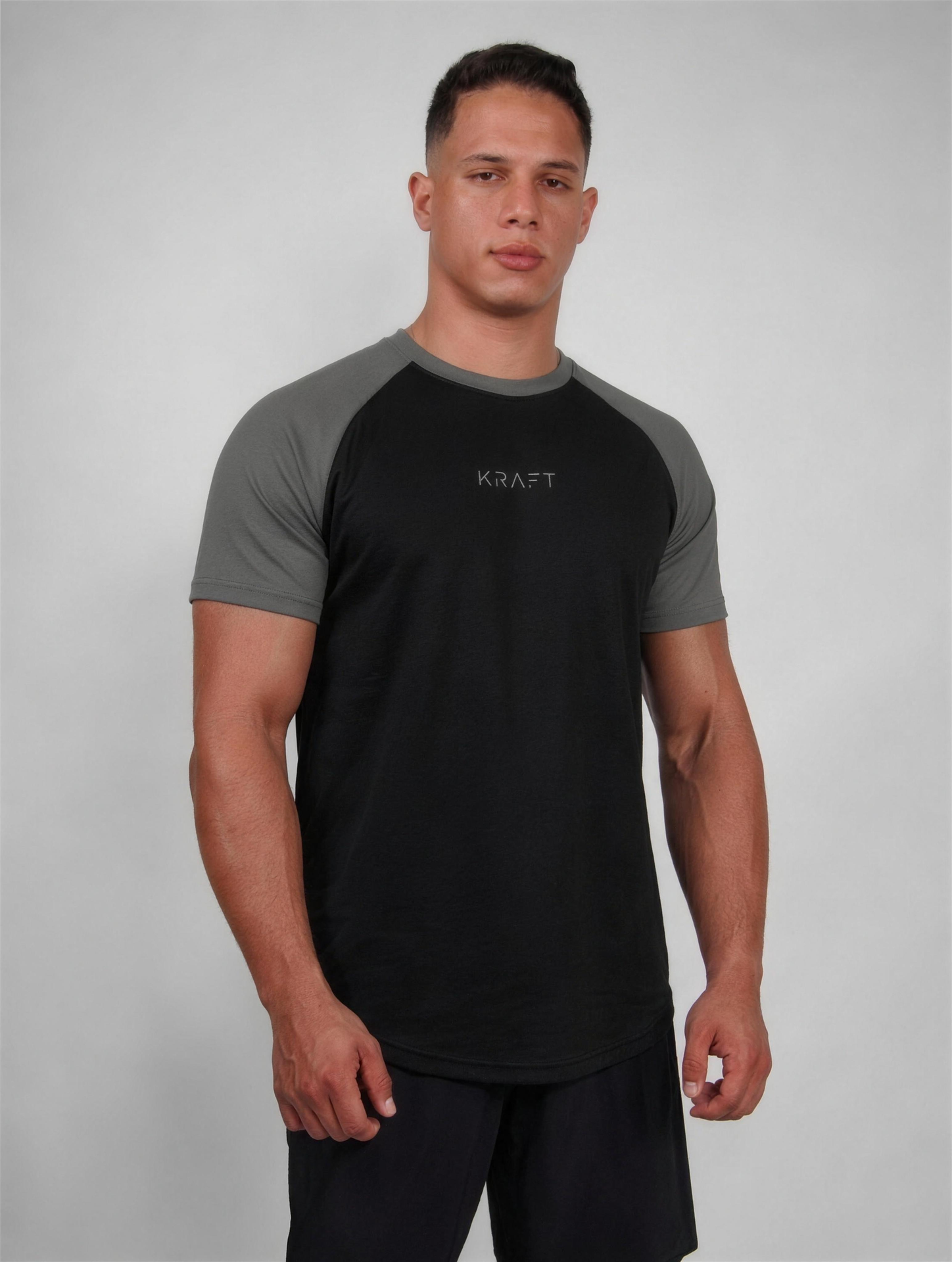 Dual Tone Tee - Black x Grey