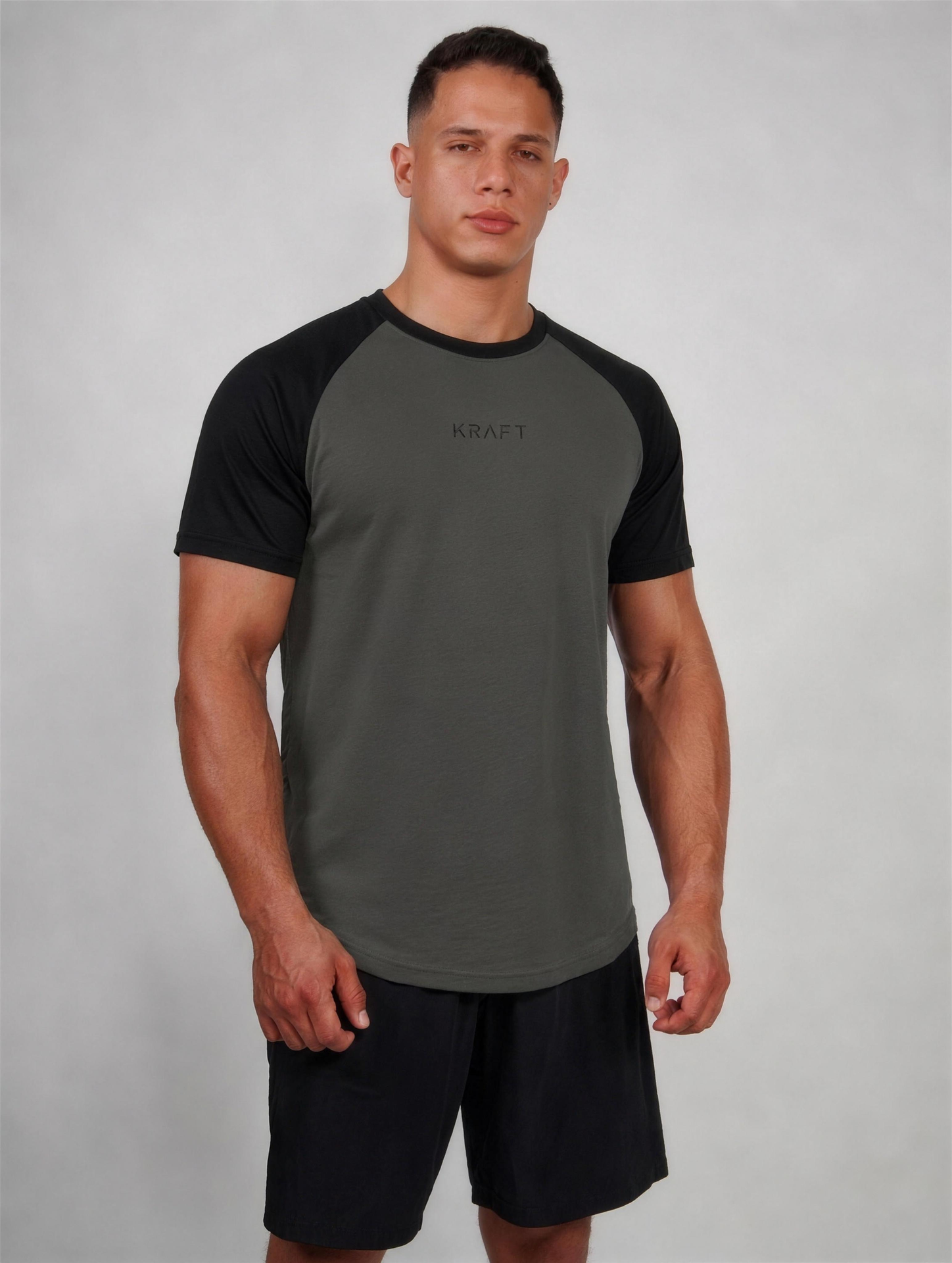 Dual Tone Tee - Grey x Black