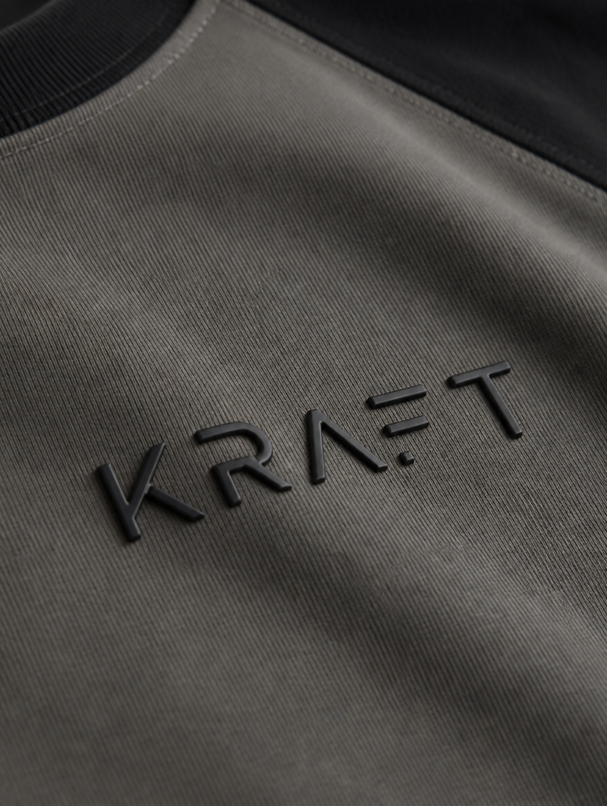 Dual Tone Tee - Grey x Black